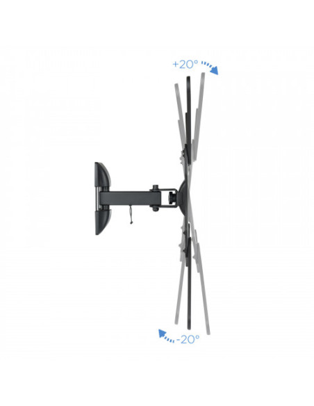 TOOQ SOPORTE PANTALLA. PARED. 400x400. GIRATORIO+INCLINABLE. 23-55". MAX.30KG (LP2255TN-B)