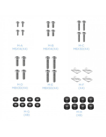 TOOQ SOPORTE PANTALLA. SUELO CON RUENDAS. 800x600. 2 BANDEJAS MULTIUSO. 37-100". MAX.150KG. NEGRO (FS20100M-B)