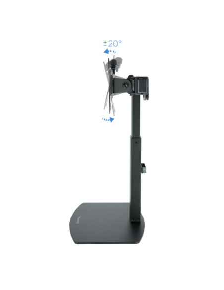 TOOQ SOPORTE 2 PANTALLAS. MESA. 100x100. GIRATORIO+INCLINABLE. 17"-27". MAX.6KG. NEGRO (DB1727TN-B)