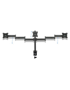 TOOQ SOPORTE 3 PANTALLAS. MESA. 75x75 100x100. 13"-27". MAX.8KG CADA BRAZO. NEGRO (DB1327TN-B) 2