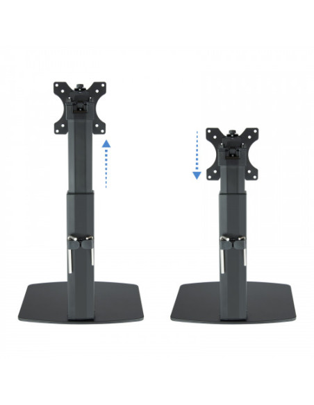 TOOQ SOPORTE PANTALLA. MESA. 100x100. GIRATORIO+INCLINABLE. 17-32". MAX.7KG (DB1732TN-B)