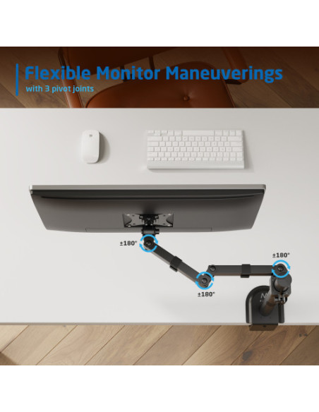 EWENT SOPORTE DE MESA PARA MONITOR  HASTA 34” CARGA MÁXIMA 9KG.