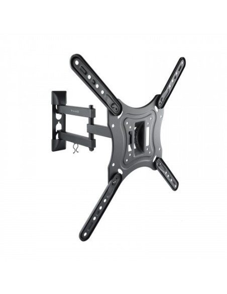 TOOQ SOPORTE PANTALLA. PARED. 400x400. GIRATORIO+INCLINABLE. 23"-55". MAX.30KG. NEGRO (LP6055TN-B)