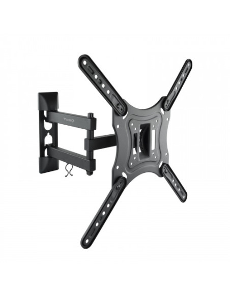 TOOQ SOPORTE PANTALLA. PARED. 400x400. GIRATORIO+INCLINABLE. 23"-55". MAX.30KG. NEGRO (LP6055TN-B)