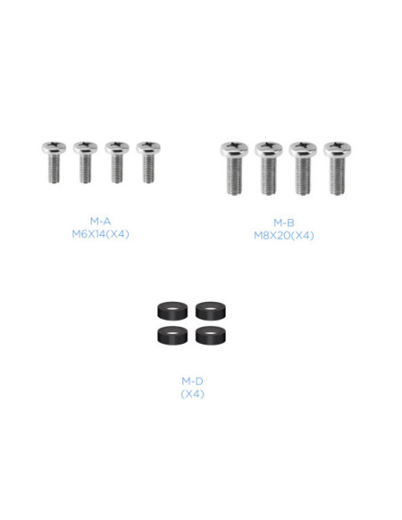 TOOQ SOPORTE PANTALLA. PARED. 400x400. GIRATORIO+INCLINABLE. 23"-55". MAX.30KG. NEGRO (LP6055TN-B)