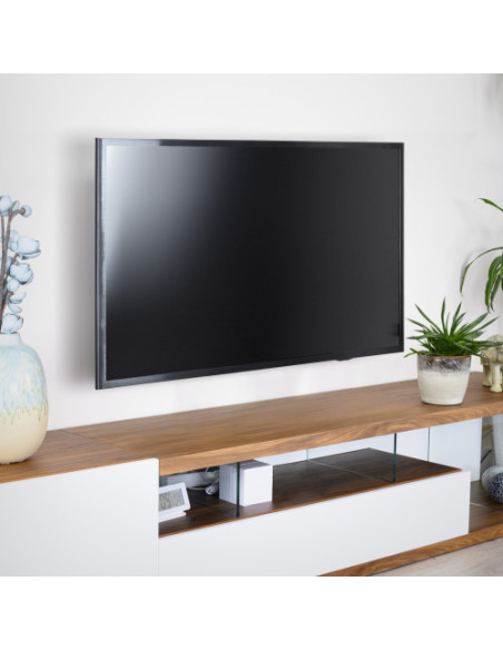 TOOQ SOPORTE PANTALLA. PARED. 400x400. GIRATORIO+INCLINABLE. 23"-55". MAX.30KG. NEGRO (LP6055TN-B)