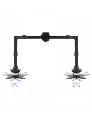 TOOQ SOPORTE 2 PANTALLAS. MESA. 100x100....