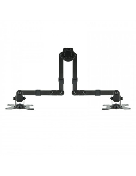 TOOQ SOPORTE 2 PANTALLAS. MESA. 100x100. GIRATORIO+INCLINABLE. 13-32". MAX.8KG. NEGRO (DB1232TN-B)