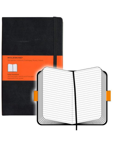 LIBRETA CLASICA TAPA DURA NEGRA L (13X21CM)...