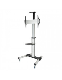 TOOQ SOPORTE PANTALLA. SUELO CON RUEDAS. 600x400. ROTACION 90º. 37-70". MAX.50KG. NEGRO (FS1870M-B) 2