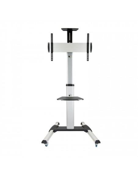 TOOQ SOPORTE PANTALLA. SUELO CON RUEDAS. 600x400. ROTACION 90º. 37-70". MAX.50KG. NEGRO (FS1870M-B)