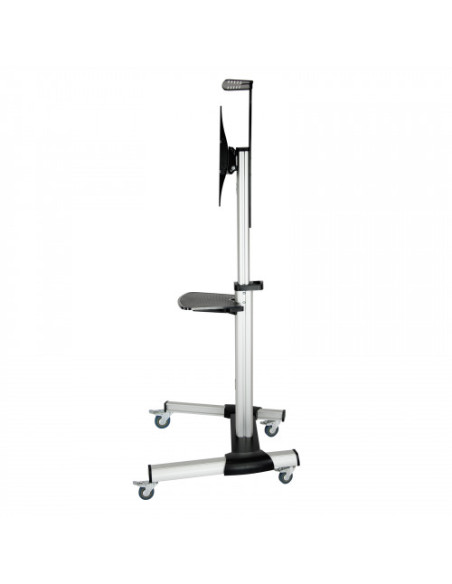 TOOQ SOPORTE PANTALLA. SUELO CON RUEDAS. 600x400. ROTACION 90º. 37-70". MAX.50KG. NEGRO (FS1870M-B)
