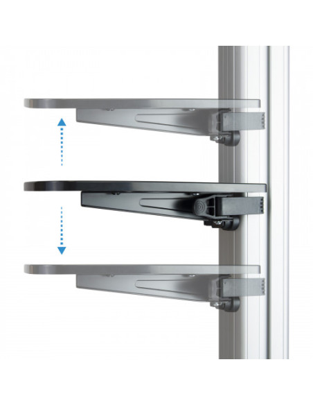 TOOQ SOPORTE PANTALLA. SUELO CON RUEDAS. 600x400. ROTACION 90º. 37-70". MAX.50KG. NEGRO (FS1870M-B)