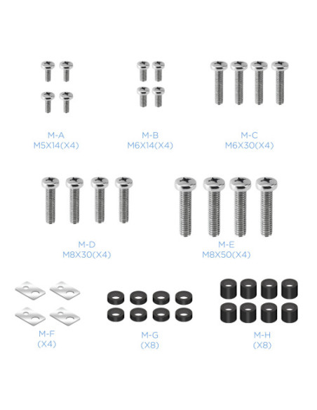 TOOQ SOPORTE PANTALLA. PARED. 900x600. GIRATORIO+INCLINABLE. 60-100". MAX.80KG. NEGRO (LP75100TN-B)