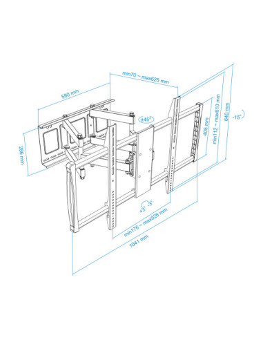 TOOQ SOPORTE PANTALLA. PARED. 900x600....