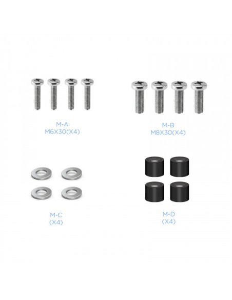 TOOQ SOPORTE PANTALLA. PARED. 600x400. INCLINABLE. 37-70". MAX.40KG. NEGRO (LP4270T-B)