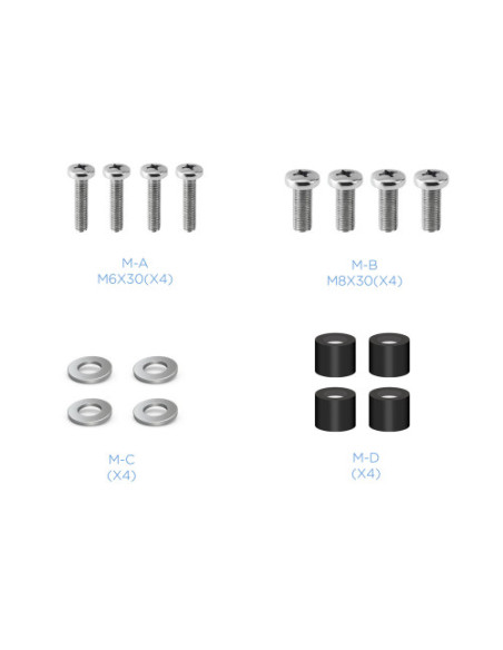 TOOQ SOPORTE PANTALLA. PARED. 400x400. INCLINABLE. 32-55". MAX.40KG. NEGRO(LP4255T-B)