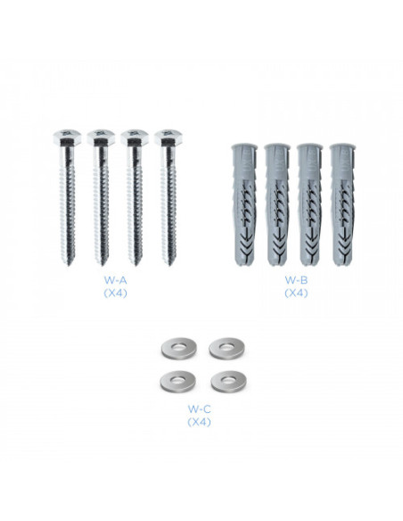 TOOQ SOPORTE PANTALLA. PARED. 400x400. 32-55". MAX.40KG.NEGRO (LP4155F-B)