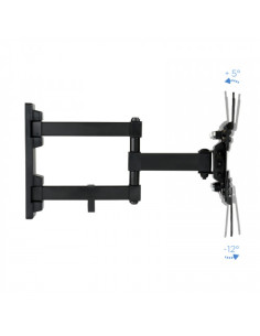 TOOQ SOPORTE PANTALLA. PARED. 200x200. GIRATORIO+INCLINABLE. 13-42". MAX.20KG. NEGRO (LP2142TNL-B) 2