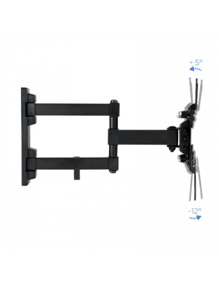 TOOQ SOPORTE PANTALLA. PARED. 200x200. GIRATORIO+INCLINABLE. 13-42". MAX.20KG. NEGRO (LP2142TNL-B)