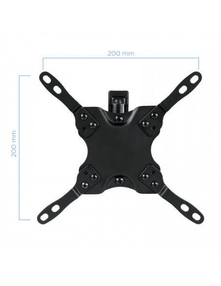 TOOQ SOPORTE PANTALLA. PARED. 200x200. GIRATORIO+INCLINABLE. 13-42". MAX.20KG. NEGRO (LP2142TNL-B)