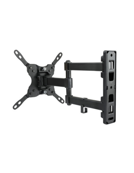 TOOQ SOPORTE PANTALLA. PARED. 200x200. GIRATORIO+INCLINABLE. 13-42". MAX.20KG. NEGRO (LP2142TNL-B)