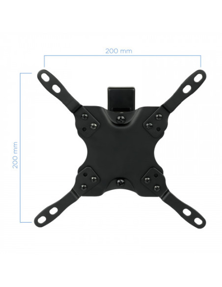 TOOQ SOPORTE PANTALLA. PARED. 200x200. GIRATORIO+INCLINABLE. 13-42". MAX.20KG. NEGRO (LP2042TNL-B)