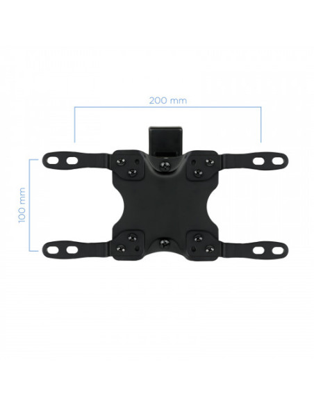 TOOQ SOPORTE PANTALLA. PARED. 200x200. GIRATORIO+INCLINABLE. 13-42". MAX.20KG. NEGRO (LP2042TNL-B)