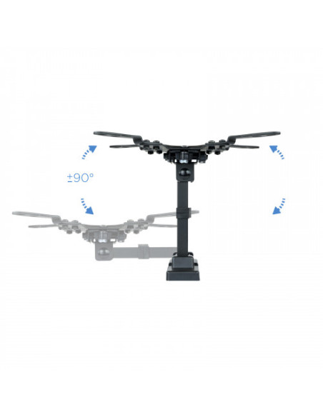 TOOQ SOPORTE PANTALLA. PARED. 200x200. GIRATORIO+INCLINABLE. 13-42". MAX.20KG. NEGRO (LP2042TNL-B)
