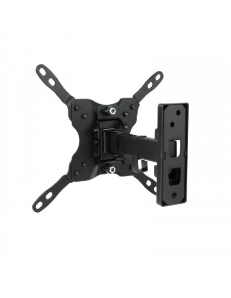 TOOQ SOPORTE PANTALLA. PARED. 200x200. GIRATORIO+INCLINABLE. 13-42". MAX.20KG. NEGRO (LP2042TNL-B)