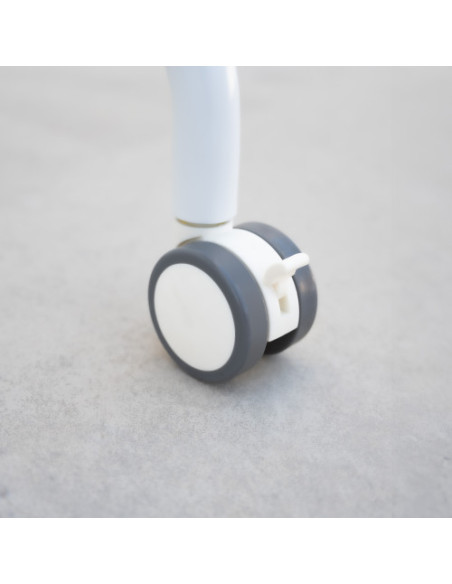 TOOQ SOPORTE DE SUELO CON RUEDAS PARA PANTALLA 49"-80"BLANCO Y HAYAA