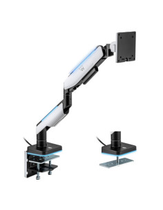 EWENT SOPORTE PARA MONITOR PLANO / CURVO / ULTRAANCHO HASTA 49” CON LUCES RGB