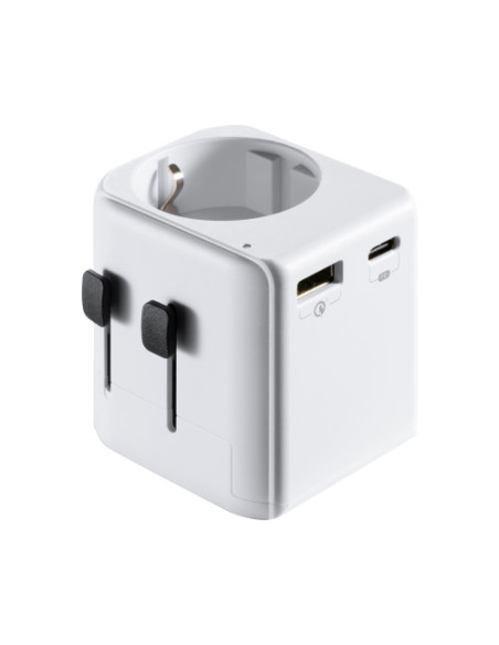 EWENT ADAPTADOR DE VIAJE UNIVERSAL CON ENCHUFES USA /UK/AUS/CHINA Y TOMA SCHUCKO CON 1PUERTO USB Y 1 USB-C EWENT ADAPTADOR DE VIAJE UNIVERSAL CON ENCHUFES USA /UK/AUS/CHINA Y TOMA SCHUCKO CON 1PUERTO USB Y 1 USB-C
