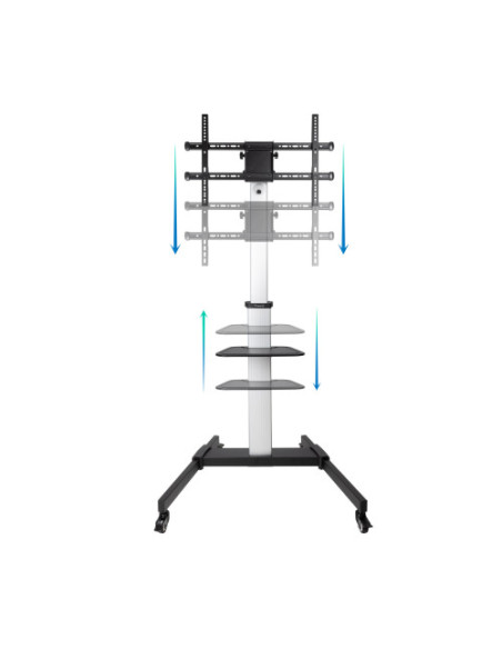 TOOQ SOPORTE SUELO RUEDAS TV HORIZ/VERT "HERA" 37-86"(FS1886M-B)