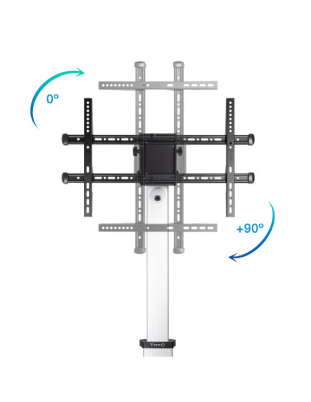 TOOQ SOPORTE SUELO RUEDAS TV HORIZ/VERT "HERA" 37-86"(FS1886M-B)