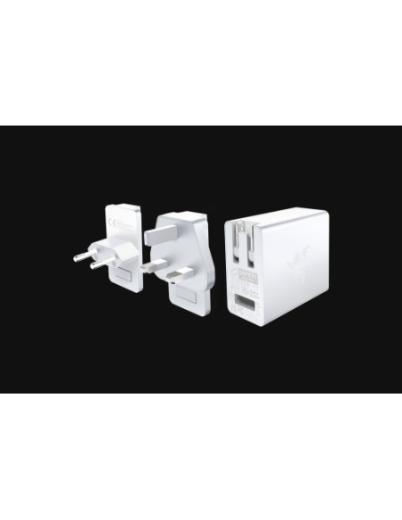 CARGADOR RAZER USB-C 130W GaN Charger Mercury (RC21-01700200-R3M1)