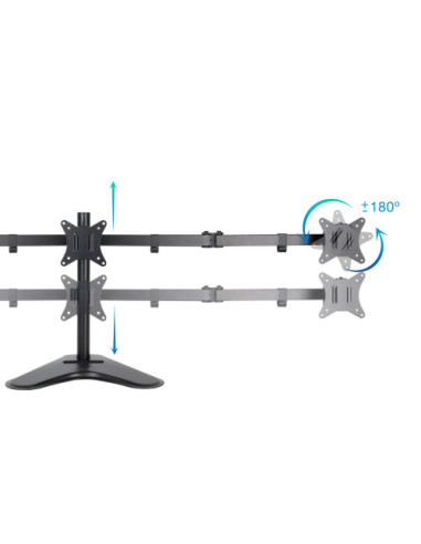 TOOQ SOPORTE MESA PANT. GIRA INCLI 3 BRAZOS...