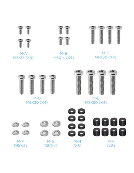 TOOQ SOPORTE TECHO PANT. 23-55 GIRA/INCLI/EXTEN NEGRO