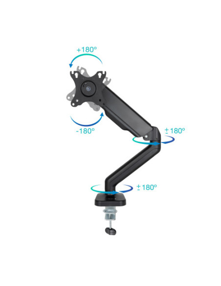 TOOQ SOPORTE MESA PANT. GIRA INCLI 1 BRAZO 17-32 NEGRO