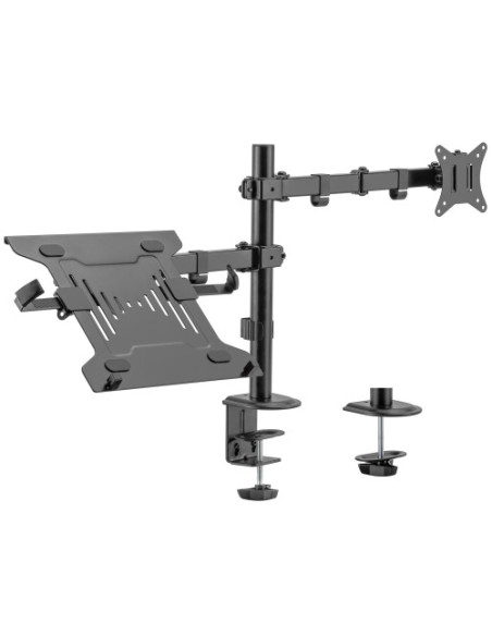 EWENT SOPORTE DE MONITOR HASTA 34” CARGA MÁXIMA 9KG. CON SOPORTE PARA PORTÁTIL EWENT SOPORTE DE MONITOR HASTA 34” CARGA MÁXIMA 9KG. CON SOPORTE PARA PORTÁTIL