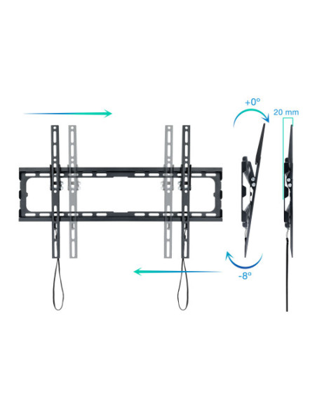 TOOQ SOPORTE DE PARED PARA PANTALLAS 37"-80"