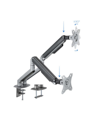 TOOQ SOPORTE DE MESA PARA DOS PANTALLAS 17"-32"...