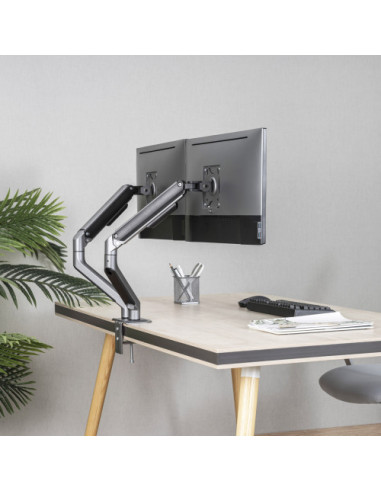 TOOQ SOPORTE DE MESA PARA DOS PANTALLAS 17"-32"...