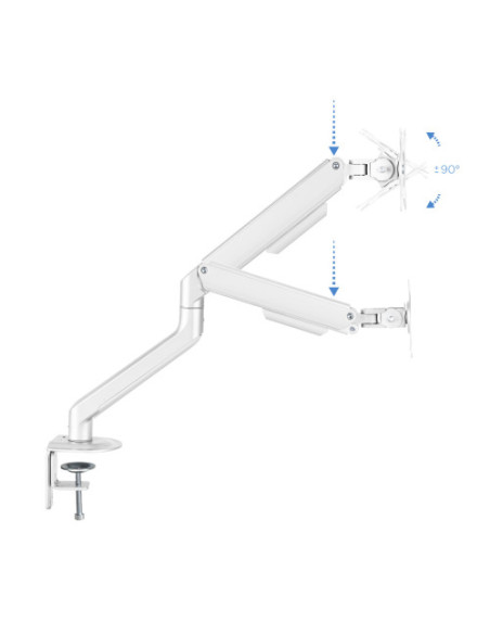 TOOQ SOPORTE DE MESA PARA PANTALLAS 17"-32" COLOR BLANCO