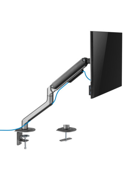 TOOQ SOPORTE DE MESA PARA PANTALLAS 17"-32" COLOR GRIS/NEGRO