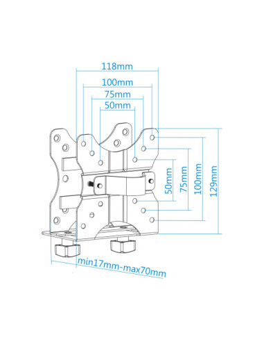 TOOQ SOPORTE MINI PC TCCH0001-B
