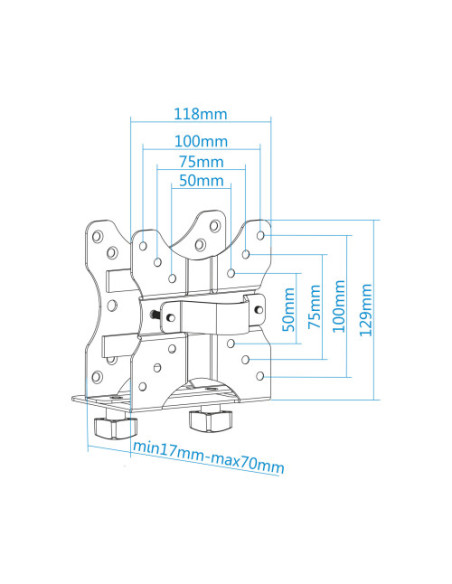 TOOQ SOPORTE MINI PC TCCH0001-B