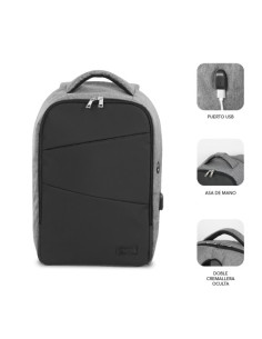 MOCHILA ANTIRROBO SECURE V2 AP ANTITHEFT BACKPACK 16" BLACK 2