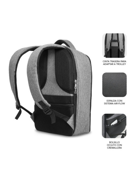 MOCHILA ANTIRROBO SECURE V2 AP ANTITHEFT BACKPACK 16" BLACK