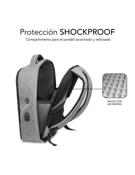 MOCHILA ANTIRROBO SECURE V2 AP ANTITHEFT BACKPACK 16" BLACK